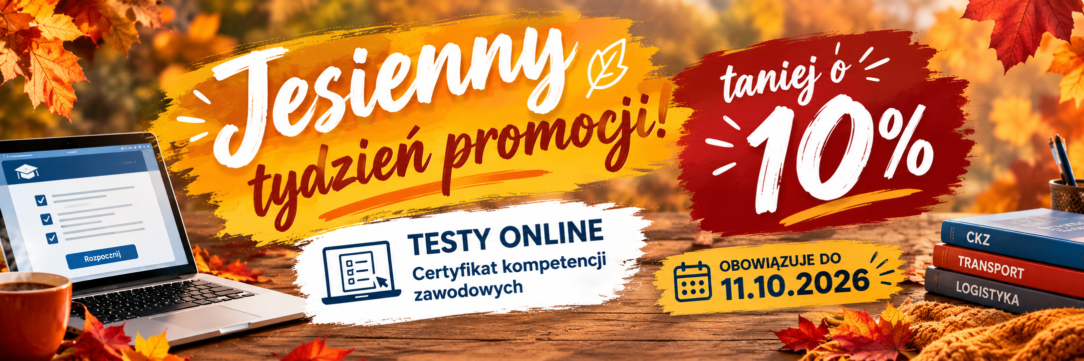 Jesienny tydzień promocji Testy